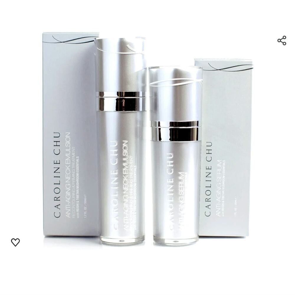 CAROLINE CHU ANTI-AGING SERUM & EMULSION SET RENEWS, REJUVENATES, MOISTURIZES
